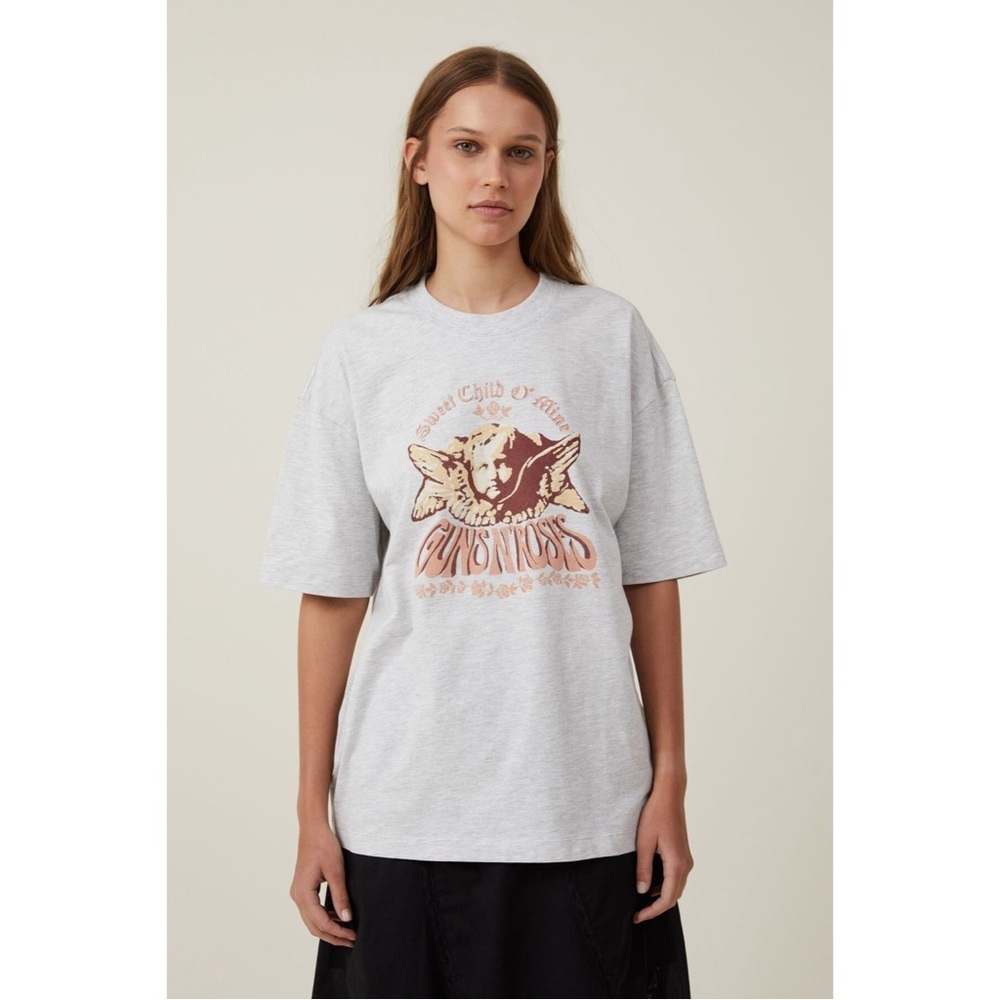 Guns N Roses Boxy Graphic Tee Size Large NWT